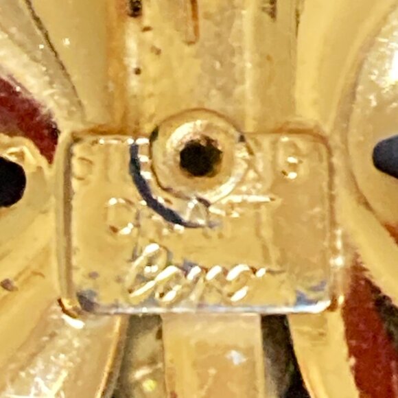 Vintage vermeil sterling butterfly brooch + earrings signed Coro Craft - Picture 5 of 5